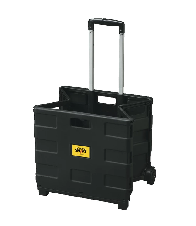 Brand new ๐ School Smart Folding Storage Cart, Medium, 13-7/8 W X 11 L X 12 H Inches, Black ๐ - Image 2