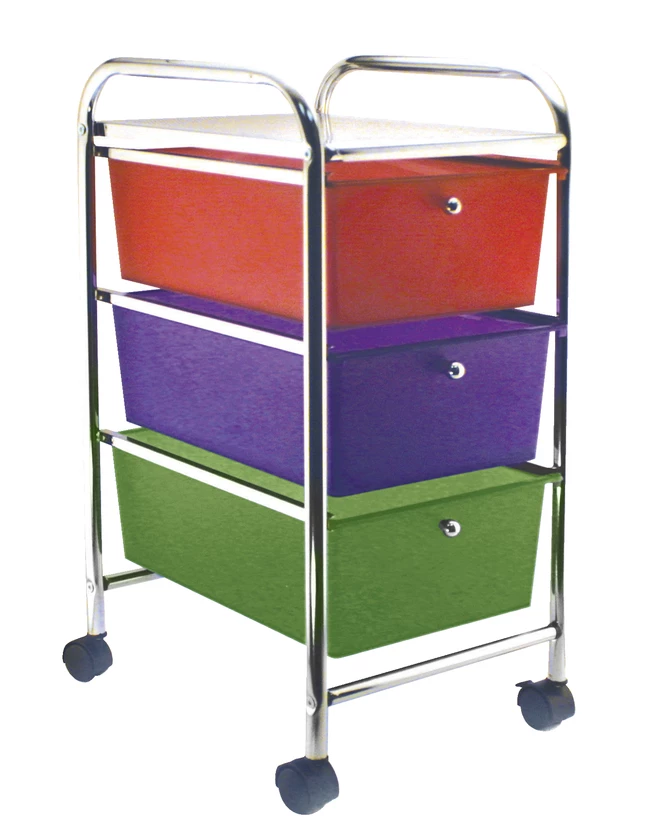 Wholesale โ *Non-Branded Rolling Cart With 3 Drawers, 26 X 13 X 15-1/4 Inches ๐