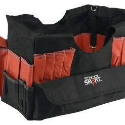 Wholesale ⌛ School Smart Medium Caddy Organizer, 14 X 12 X 12 Inches, 43 Pockets, Black/Red 👍