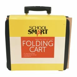 Brand new 🔔 School Smart Folding Storage Cart, Medium, 13-7/8 W X 11 L X 12 H Inches, Black 👍