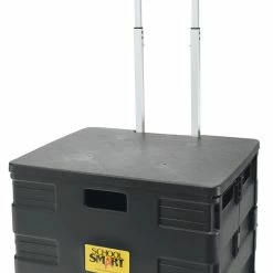 Outlet ✨ School Smart Folding Storage Cart, Large, 16-1/4 W X 13 L X 13-1/2 H Inches, Black 😍