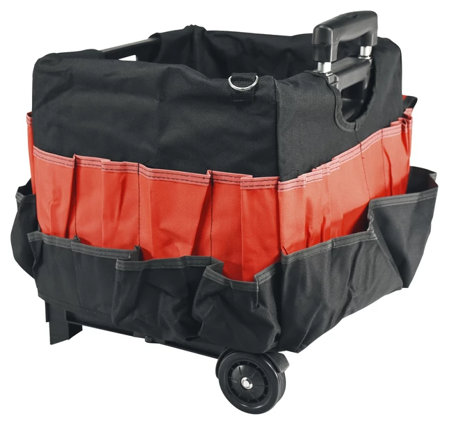 Discount ๐ School Smart Folding Storage Cart With Caddy, Medium, 13-7/8 X 11 X 12 Inches, Black/Red ๐ - Image 6