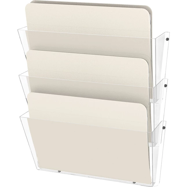 Discount โจ Deflect-O Deflecto Unbreakable DocuPockets, 14-1/2 X 3 X 6-1/2 Inches, Clear, Pack Of 3 ๐ฏ