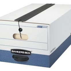 Best Sale 🤩 Bankers Box Liberty Plus File Storage Box, Legal Size, 15 X 24 X 10 Inches, White/Blue, Pack Of 12 🔔
