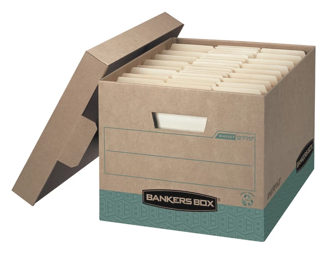 Cheapest ❤️ Bankers Box R-Kive Storage Box, 12 X 15 X 10 Inches, Kraft/Green, Pack Of 12 😀