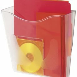 Cheap ⌛ Deflect-O Deflecto Euro Style Portrait DocuPocket Wall File, 10-1/4 X 4 X 10 Inches, Clear ⌛