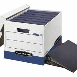 New 👍 Bankers Box BinderBox Storage Boxes, 12-1/4 X 18-1/2 X 12 Inches, Pack Of 12 💯