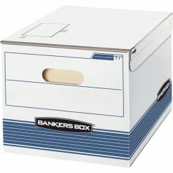 Cheap 😀 Fellowes Bankers Box Shipping And Storage Box, 12 X 15 X 10 Inches, White/Blue, Pack Of 12 🔥