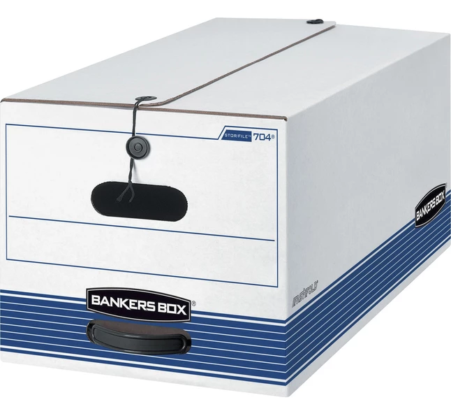 Deals ๐ Bankers Box Liberty File Storage Box, Letter Size, 10 X 12 X 24 Inches, White/Blue, Pack Of 4 ๐
