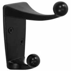 Coupon 🧨 Advantus Wall Mount 🧥 Coat Hook, 48 X 1-13/4 - 1/2 In, Metal, Black, 2 Hook 😀