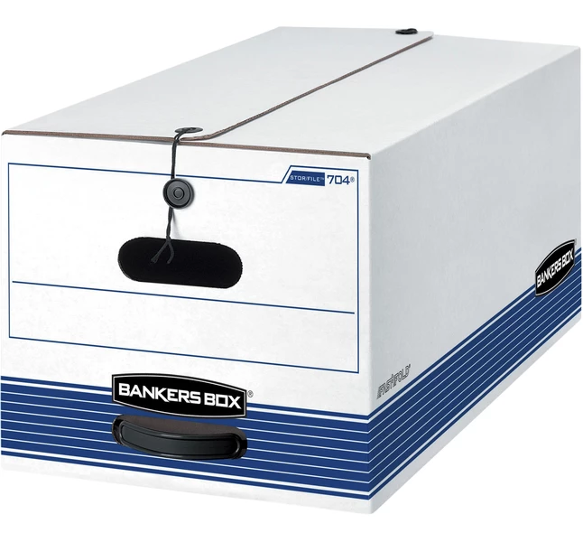Deals โจ Bankers Box Liberty Plus File Storage Box, Letter Size, 10 X 12 X 24 Inches, White/Blue, Pack Of 12 ๐ฅ