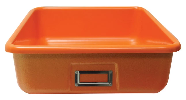 Best Sale ✨ Shirley K's Storage Tray, 19 X 12-1/2 X 4-3/8 Inches, Orange ⌛