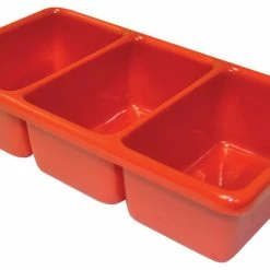 Best reviews of 👏 Shirley K's Storage Tray, 3 Compartment, 10-1/2 X 5-1/2 X 2-1/2 Inches, Red 🛒