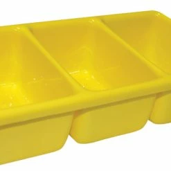 Best Sale 🥰 Shirley K's Storage Tray, 3 Compartment, 10-1/2 X 5-1/2 X 2-1/2 Inches, Yellow ❤️