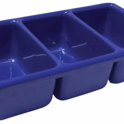 Deals 💯 Shirley K's Storage Tray, 3 Compartment, 10-1/2 X 5-1/2 X 2-1/2 Inches, Blue ✔️