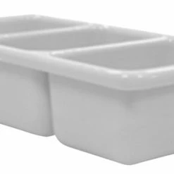 Buy 💯 Shirley K's Storage Tray, 3 Compartment, 10-1/2 X 5-1/2 X 2-1/2 Inches, White 🔔