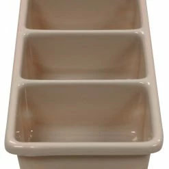 Hot Sale 😀 Shirley K's Storage Tray, 3 Compartment, 10-1/2 X 5-1/2 X 2-1/2 Inches, Ivory ✨