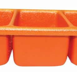 Hot Sale 😀 Shirley K's Storage Tray, 3 Compartment, 10-1/2 X 5-1/2 X 2-1/2 Inches, Orange 😀