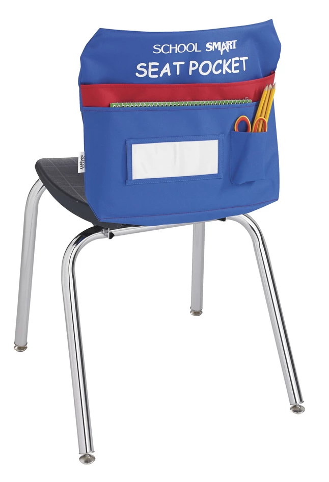 Flash Sale 🌟 School Smart Seat Pocket, 13 L X 14-1/2 W Inches, Blue 😀 - Image 2