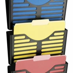 Brand new 🔥 Lorell Cubical File Pocket With Hanger Set, Holds Letter Or A4 Size, Black ⌛