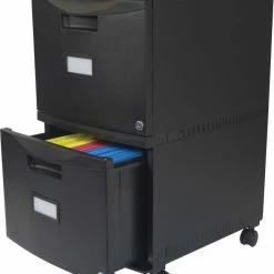 Brand new 😍 Storex Mobile File Cabinet, 18 Inches, Black 👏