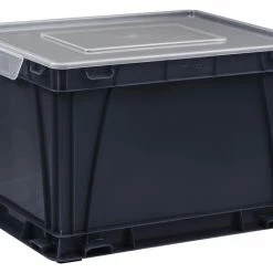 Best Sale 👏 Storex Storage And Filing Cube, Black/Clear, Pack Of 3 😉