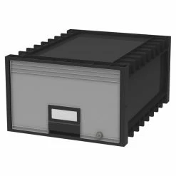Discount ⌛ Storex Archive File Storage Drawer, Legal, 18-1/4 X 24-1/4 X 11-1/2 Inches, Black/Gray ⭐