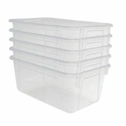 Deals 😍 School Smart Storage Trays, 7-7/8 X 12-1/4 X 5-3/8 Inches, Translucent, Pack Of 5 ❤️
