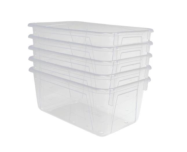 Deals ๐ School Smart Storage Trays, 7-7/8 X 12-1/4 X 5-3/8 Inches, Translucent, Pack Of 5 โค๏ธ