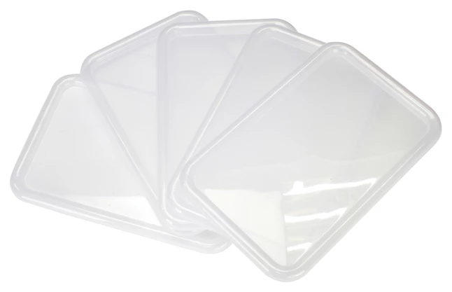 Cheapest 🥰 School Smart Tote Lids, 8 X 12-3/8 Inches, Translucent, Pack Of 5 🥰