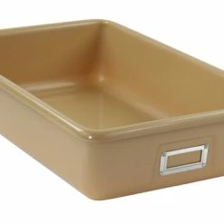 Deals 🎉 Shirley K's Storage Tote, 19 X 12-1/2 X 4-3/8 Inches, Tan 😀