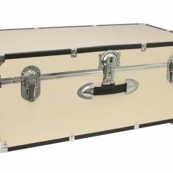 Buy 😀 Seward Collegiate Collection Footlocker Trunk With Wheels, 30 Inches, Beige 🤩