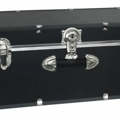 Cheap 😍 Seward Collegiate Collection Footlocker Trunk With Wheels, 30 Inches, Black 🔔