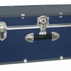 Hot Sale 🎉 Seward Collegiate Collection Footlocker Trunk With Wheels, 30 Inches, Blue ⌛