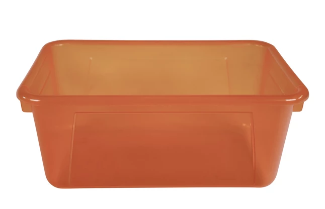 Best reviews of ๐ School Smart Storage Tray, 7-7/8 X 12-1/4 X 5-3/8 Inches, Translucent Orange ๐