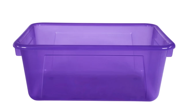 Deals ๐ School Smart Storage Tray, 7-7/8 X 12-1/4 X 5-3/8 Inches, Translucent Violet, Pack Of 5 โค๏ธ - Image 2