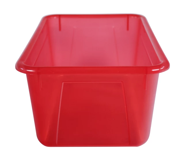 Coupon ๐ School Smart Storage Tray, 7-7/8 X 12-1/4 X 5-3/8 Inches, Translucent Red ๐ - Image 2