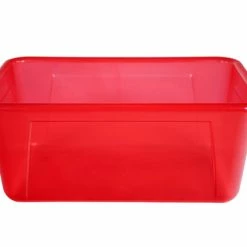 Coupon 🔔 School Smart Storage Tray, 7-7/8 X 12-1/4 X 5-3/8 Inches, Translucent Red 😉