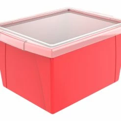 Top 10 🔥 Storex Classroom Storage Bin With Lid, 4 Gallon, 13-5/8 X 11-1/4 X 7-7/8 Inches, Red 😉