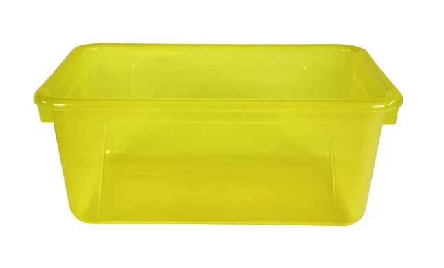 Brand new ๐คฉ School Smart Storage Tray, 7-7/8 X 12-1/4 X 5-3/8 Inches, Translucent Yellow ๐