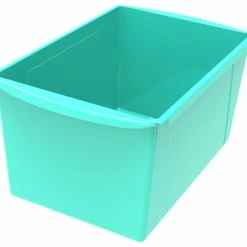 Brand new 💯 Storex Interlocking Book Bins, Double Wide, 14-1/2 X 9-1/5 X 7 Inches, Teal ✨
