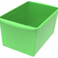 Budget 👏 Storex Interlocking Book Bins, Double Wide, 14-1/2 X 9-1/5 X 7 Inches, Green 😍