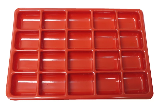 Coupon โ Shirley K's Storage Tray, 20 Compartments, 17-1/2 X 12-1/4 X 1-1/2 Inches, Red ๐
