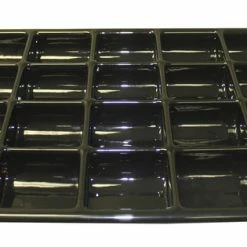 Discount 😉 Shirley K's Storage Tray, 20 Compartments, 17-1/2 X 12-1/4 X 1-1/2 Inches, Black 🧨