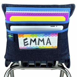 Coupon 🔔 Aussie Pouch Chair Pocket, , 2-Pocket And Name Tag Slot, Extra Large, Blue Trim 🎁