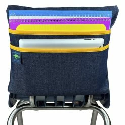 Discount 👏 Aussie Pouch Chair Pocket With Double Pocket Design, Large, 17 Inches, Yellow Trim 🥰