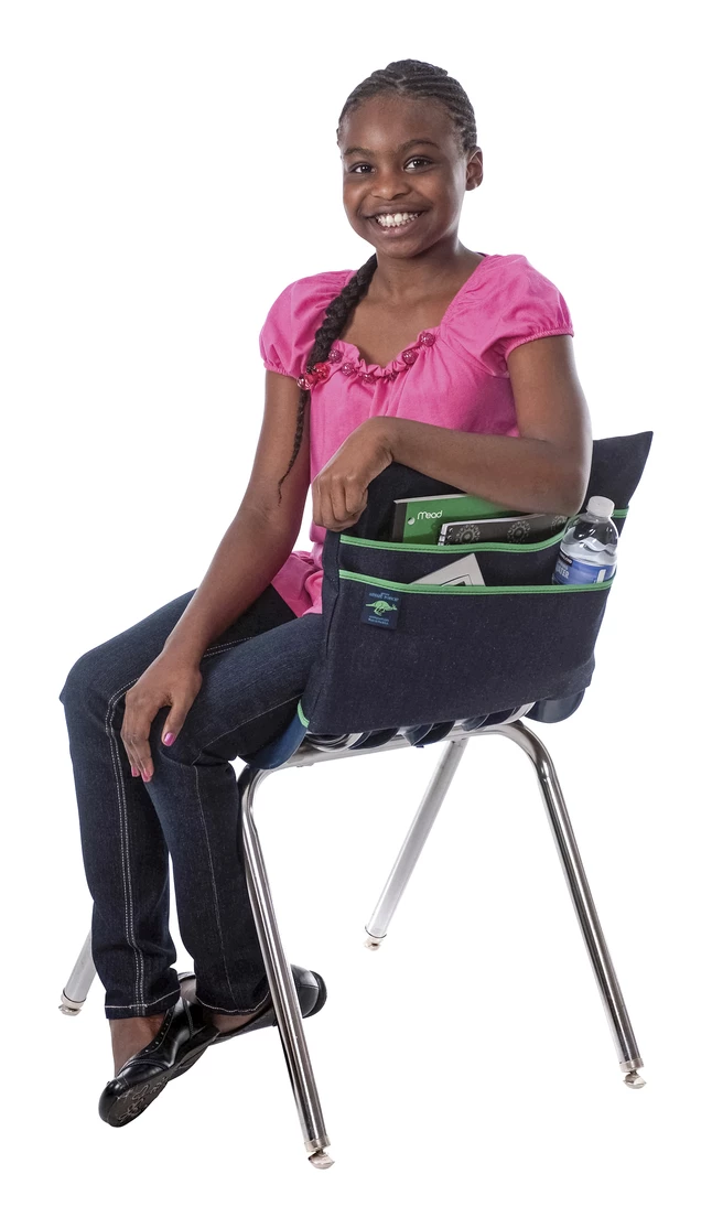 Cheap π Aussie Pouch Chair Pocket With Double Pocket Design, Large, 17 Inches, Blue Trim π₯ - Image 2