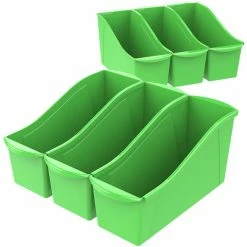 Coupon 🥰 Storex Interlocking Book Bins, 14-1/4 X 5-1/4 X 7 Inches, Large, Green, Pack Of 6 🎉