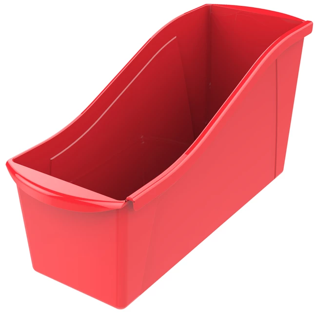 Discount โค๏ธ Storex Interlocking Book Bins, 14-1/4 X 5-1/4 X 7 Inches, Large, Red, Pack Of 6 ๐ - Image 2