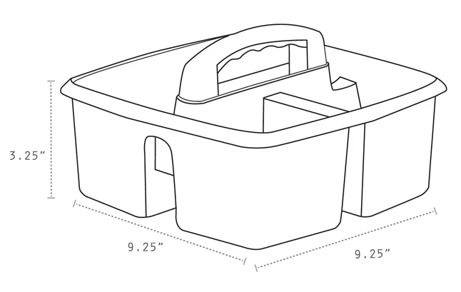Promo ❤️ Storex Small Caddy, 9-1/4 X 9-1/4 X 5-1/4 Inches, Red, Pack Of 6 🛒 - Image 4